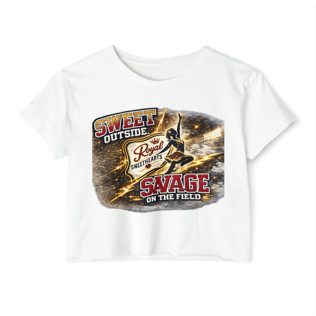 Festival Crop Top — "Sweet Outside, Savage on the Field" Graphic