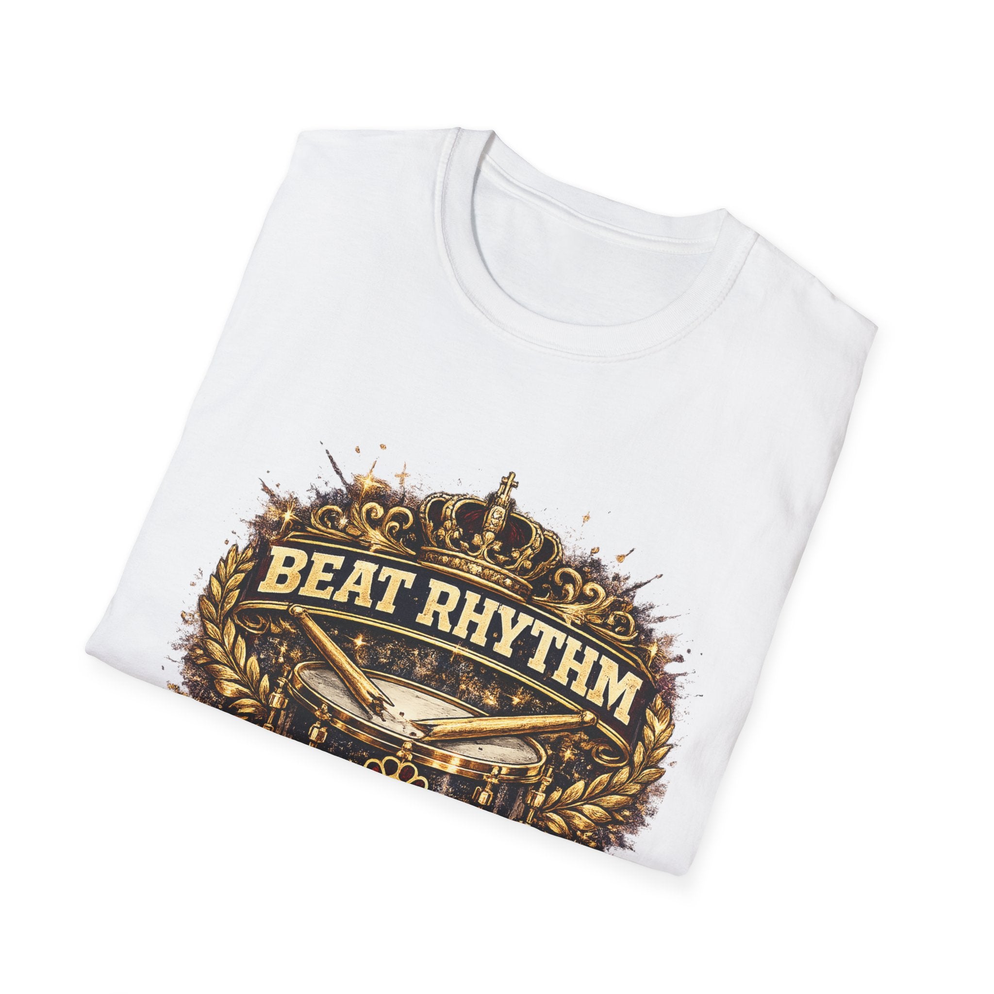 Beat Rhythm Graphic T-Shirt — Vintage Drum Tradition Tee
