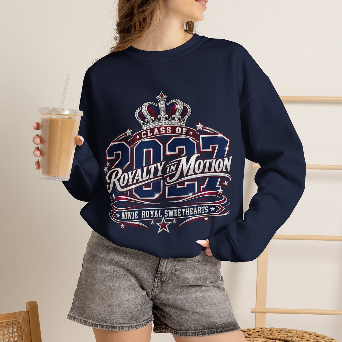 Class of 2027 'Royalty in Motion' Crewneck Sweatshirt