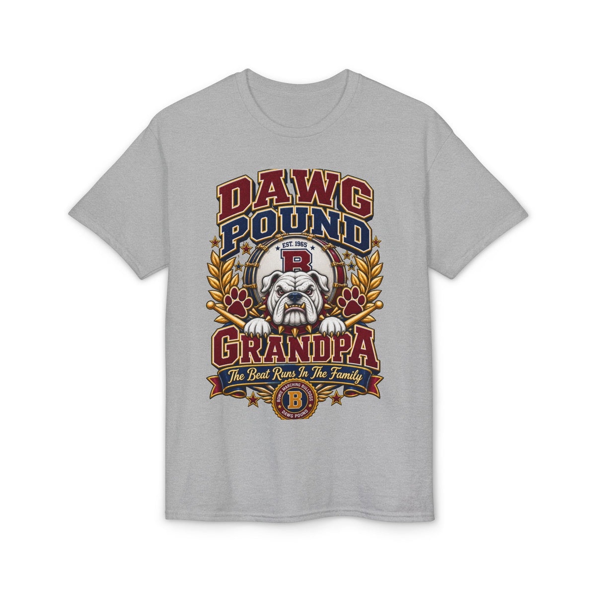 Dawg Pound Grandpa T-Shirt — Retro Bulldog Football Grandpa Tee
