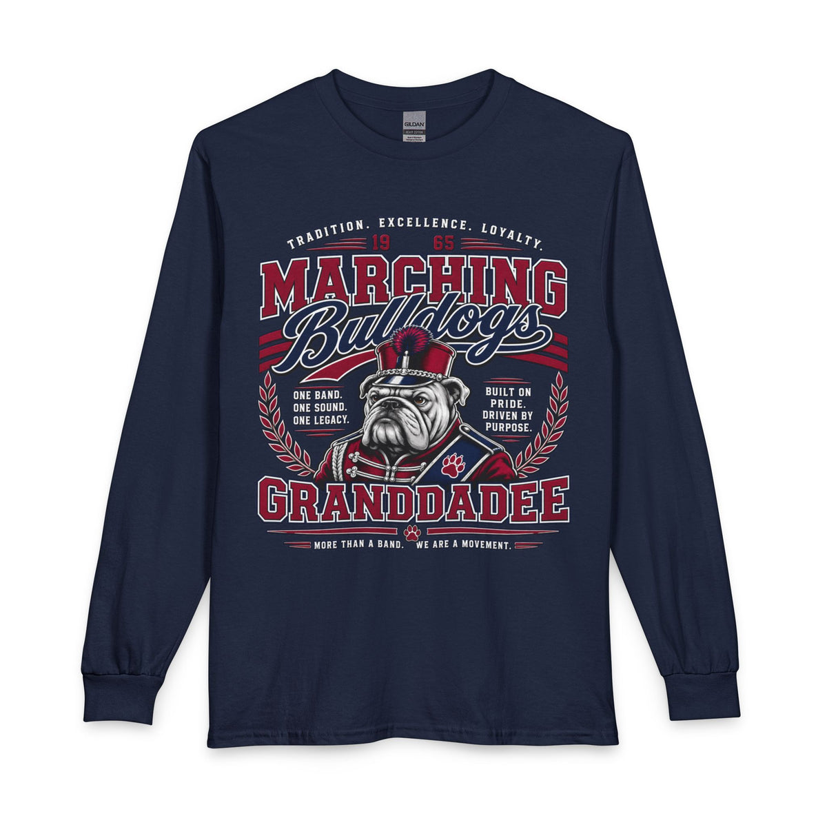 Marching Bulldogs Granddad Tee — Vintage Bulldog Band Long Sleeve (Inspired By: Mr. Wendel Matthews)