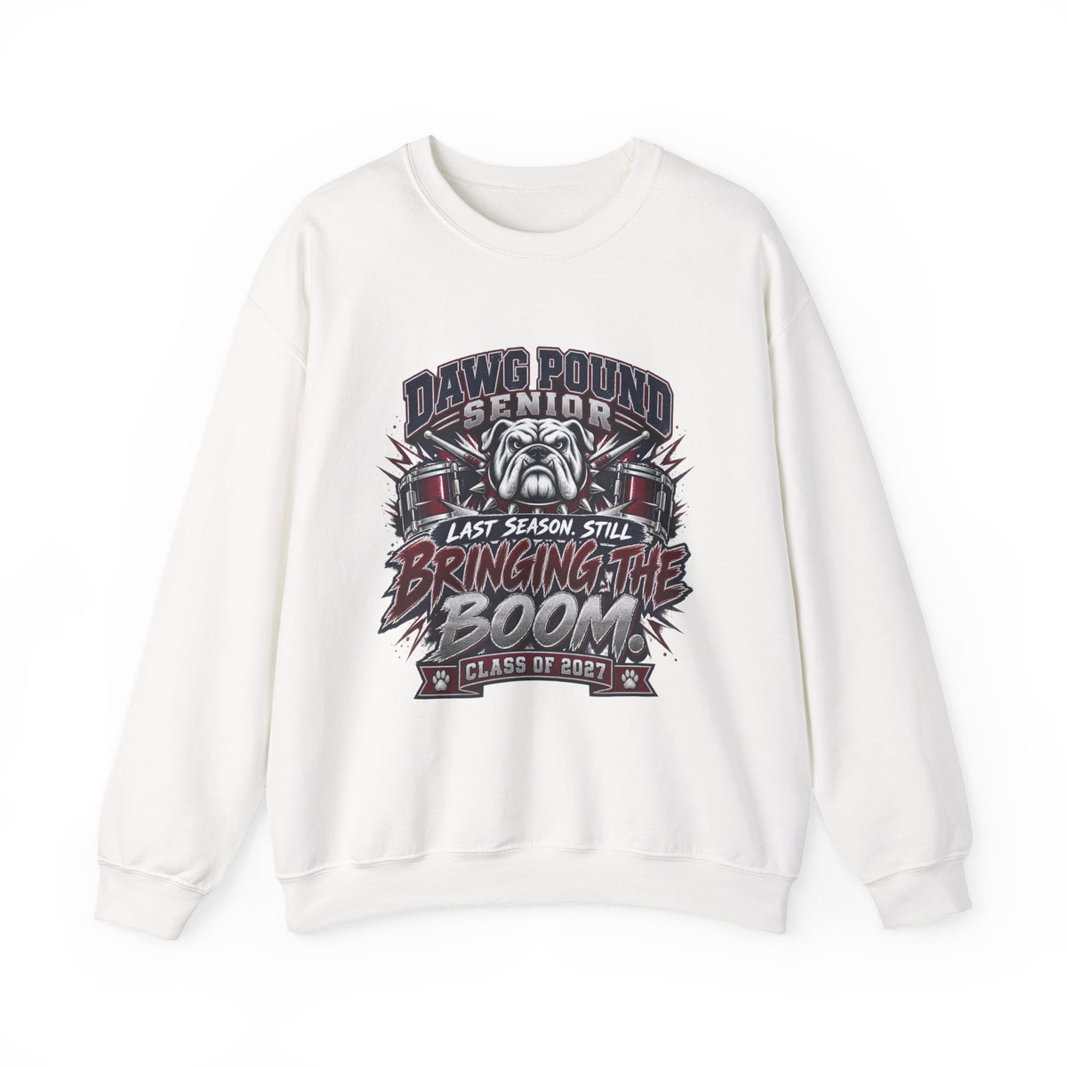 Senior Dawg Pound Crewneck Sweatshirt — "Last Season Still Bringing the Boom" Class of 2023
