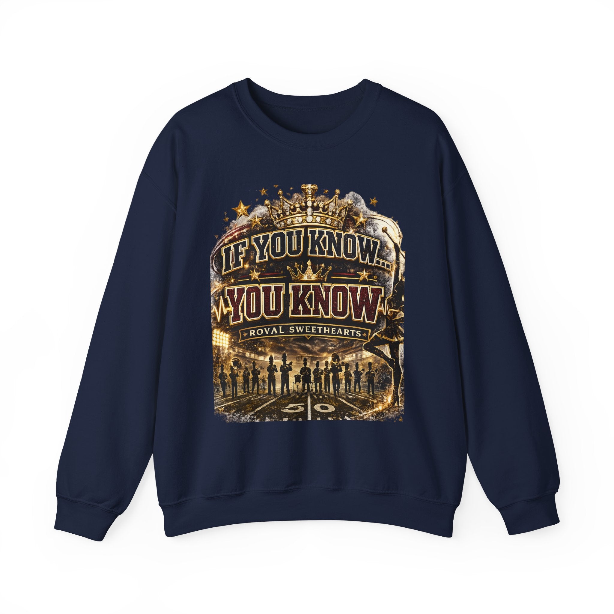 If You Know You Know Crewneck Sweatshirt — 'Royal Sweethearts' Retro Concert Graphic