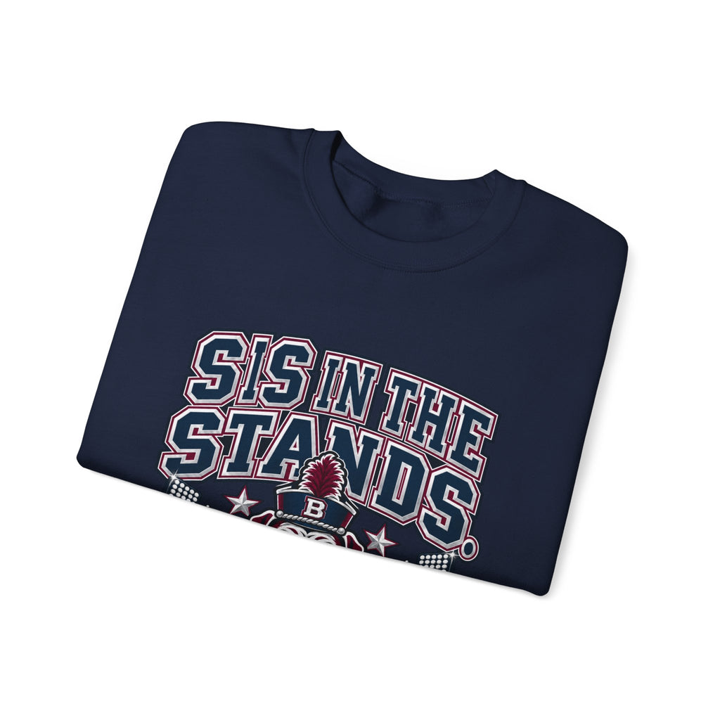 Crewneck Sweatshirt — “Sis in the Stands” Bulldog Fan Pullover
