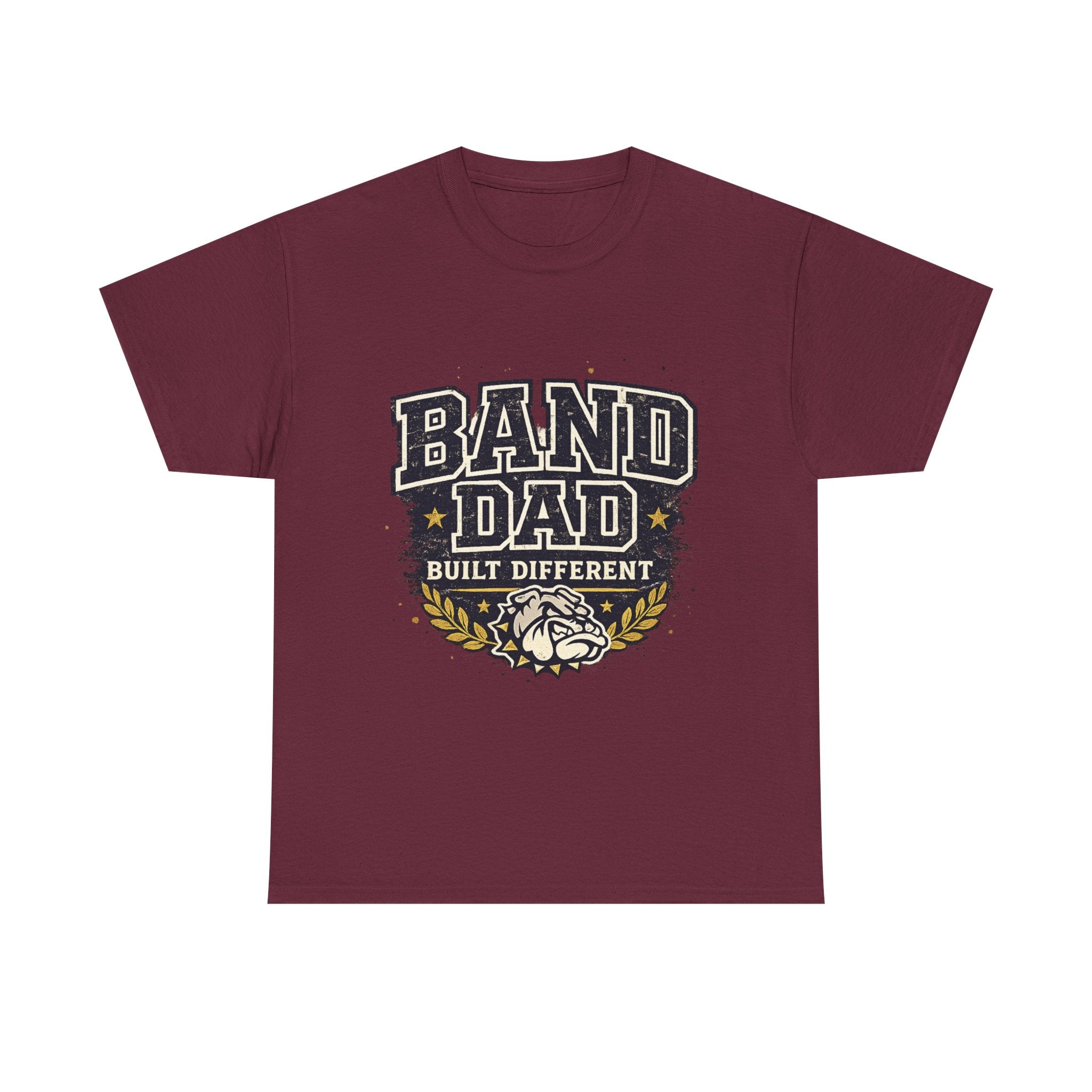 Band Dad T-Shirt "Built Different" – Proud Marching Band Dad Tee