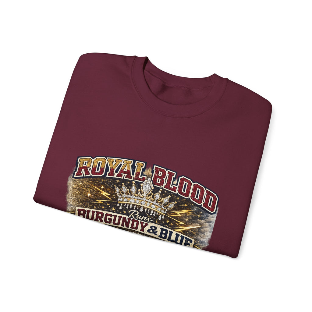 Royal Blood 'Burgundy & Blue' Crewneck Sweatshirt