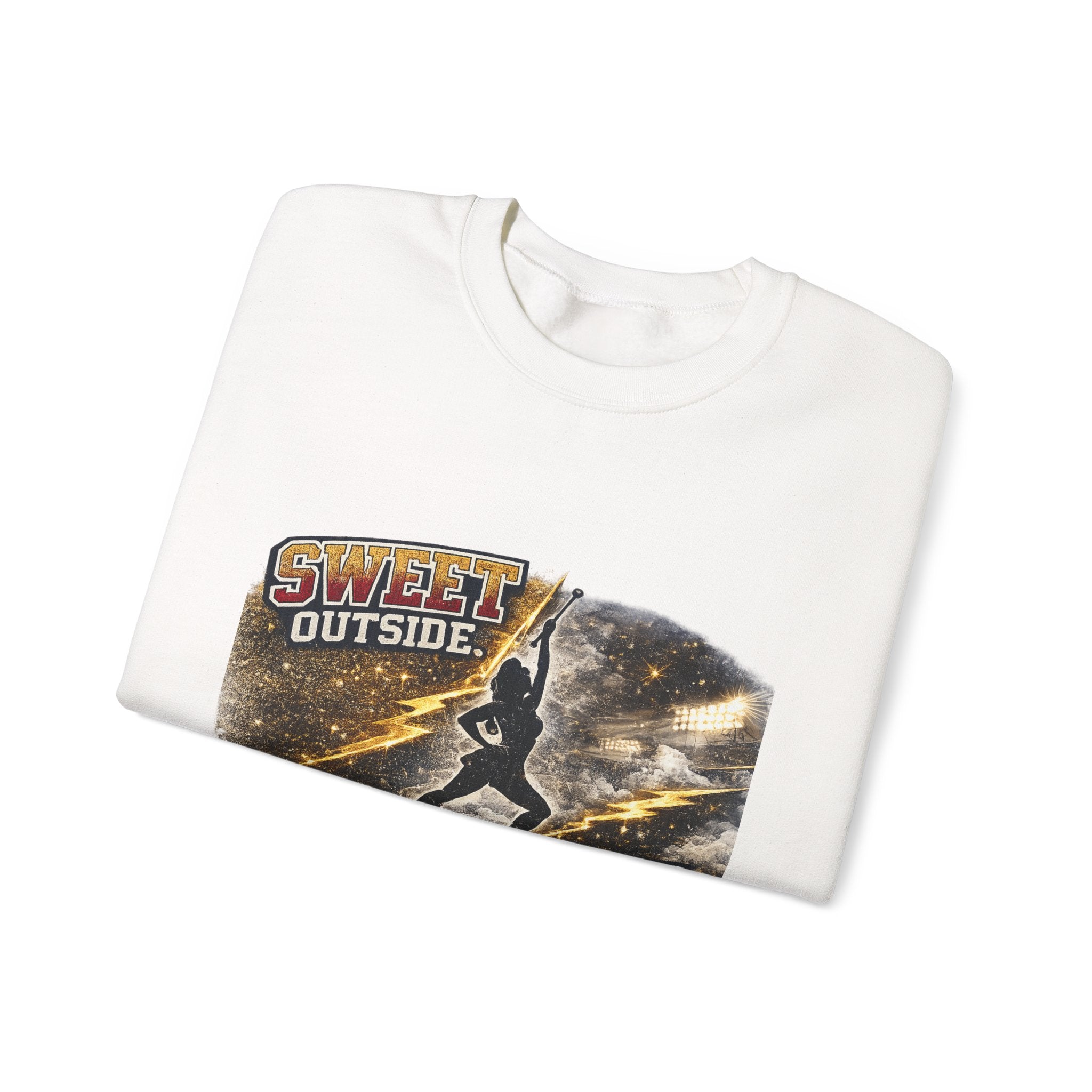 Football Player Graphic Sweatshirt — "Sweet Outside, Savage on the Field"