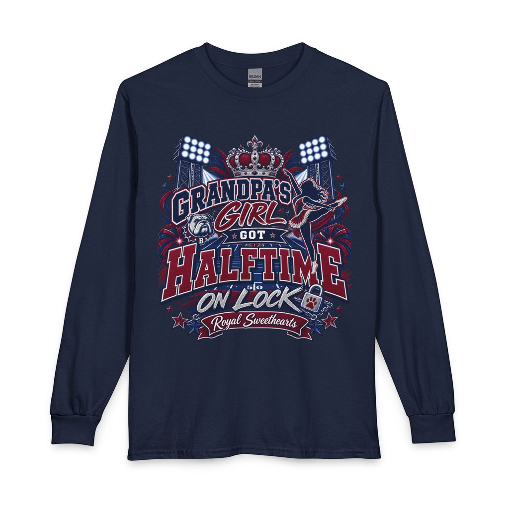 Grandpa's Girl Got Halftime On Lock Long Sleeve Tee