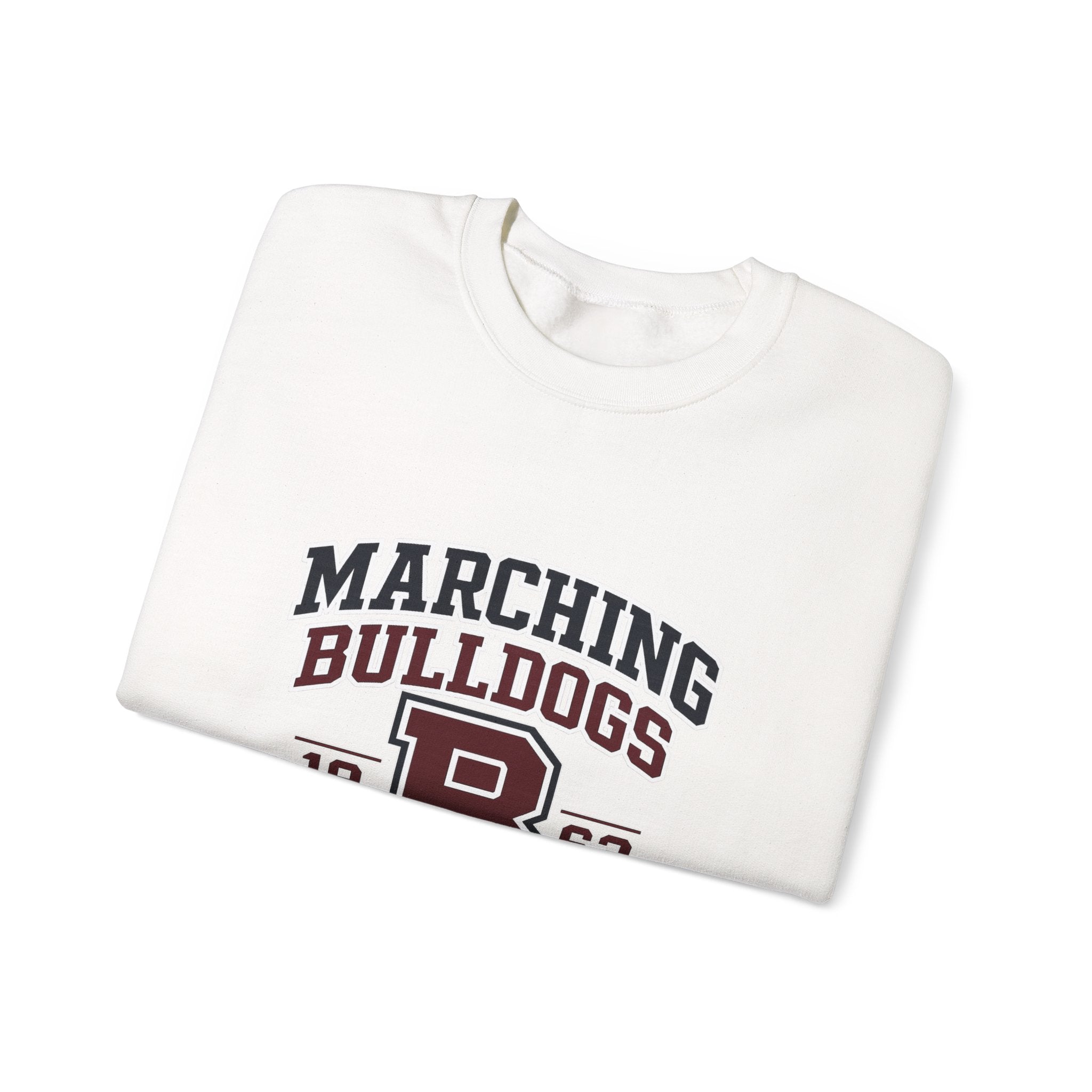 Marching Bulldogs Crewneck Sweatshirt — Vintage Collegiate Band Tee