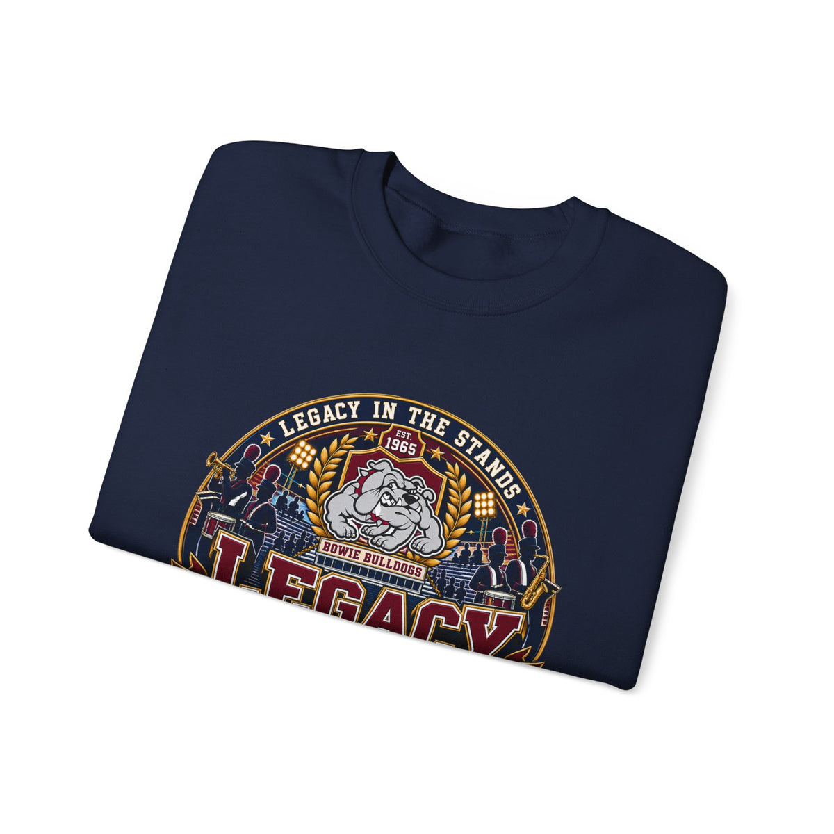 Legacy Band Uncle Crewneck Sweatshirt — Proud Band Uncle Graphic