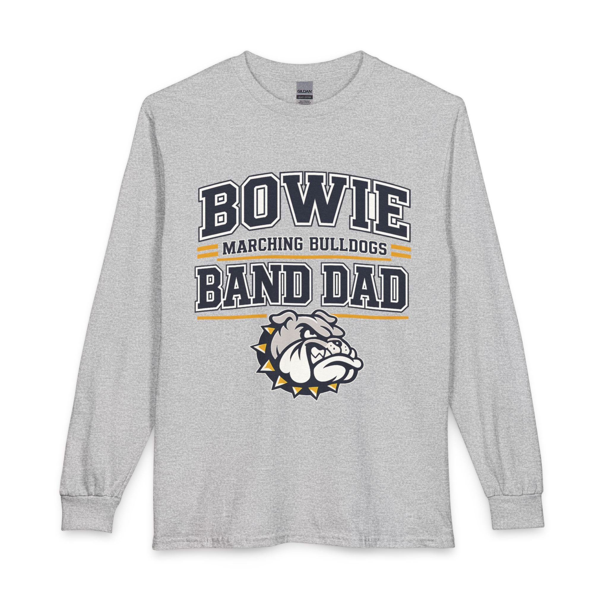 Bowie Marching Bulldogs Band Dad Long Sleeve T-Shirt