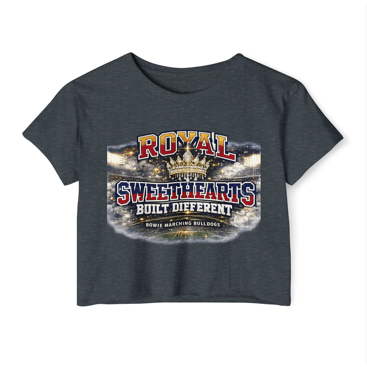 Festival Crop Top — "Royal Sweethearts Built Different" Graphic