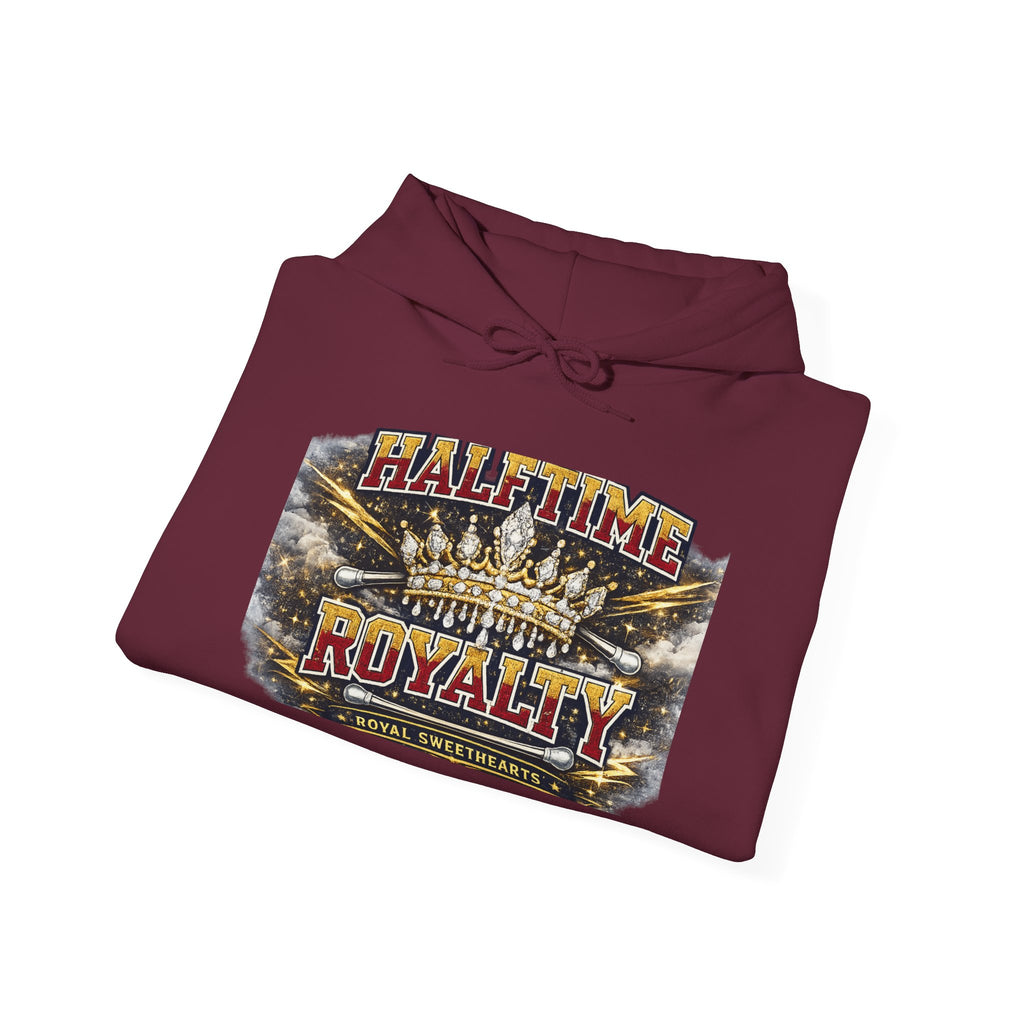 Halftime Royalty Hoodie — Vintage Crown & Stadium Graphic Sweatshirt