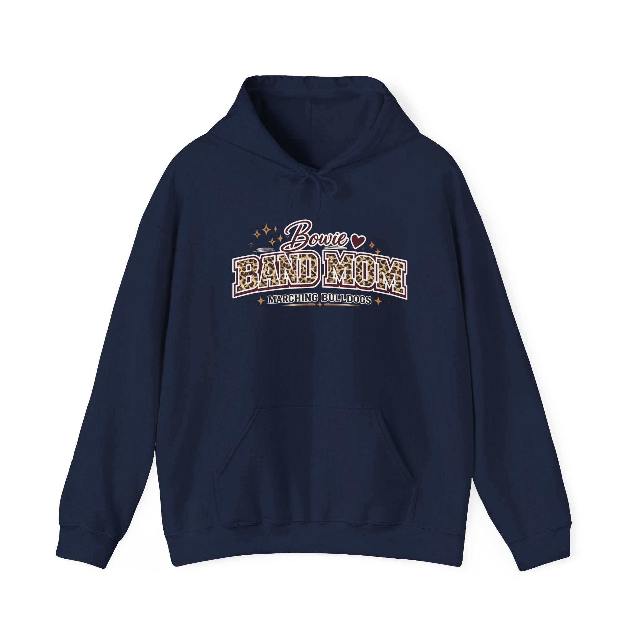 Bowie Band Mom Hoodie – Marching Bulldogs Support Crew Sweatshirt
