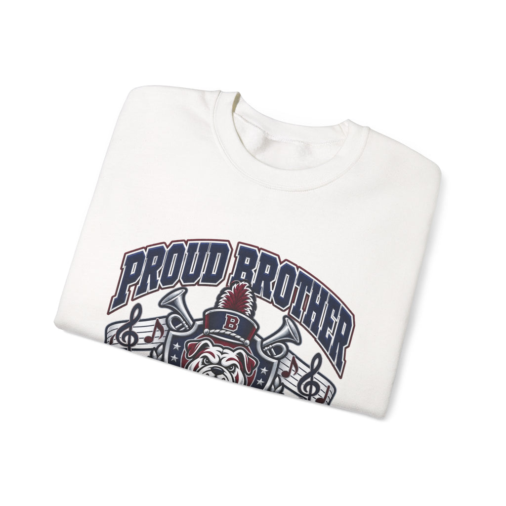 Proud Brother Marching Bulldog Crewneck Sweatshirt