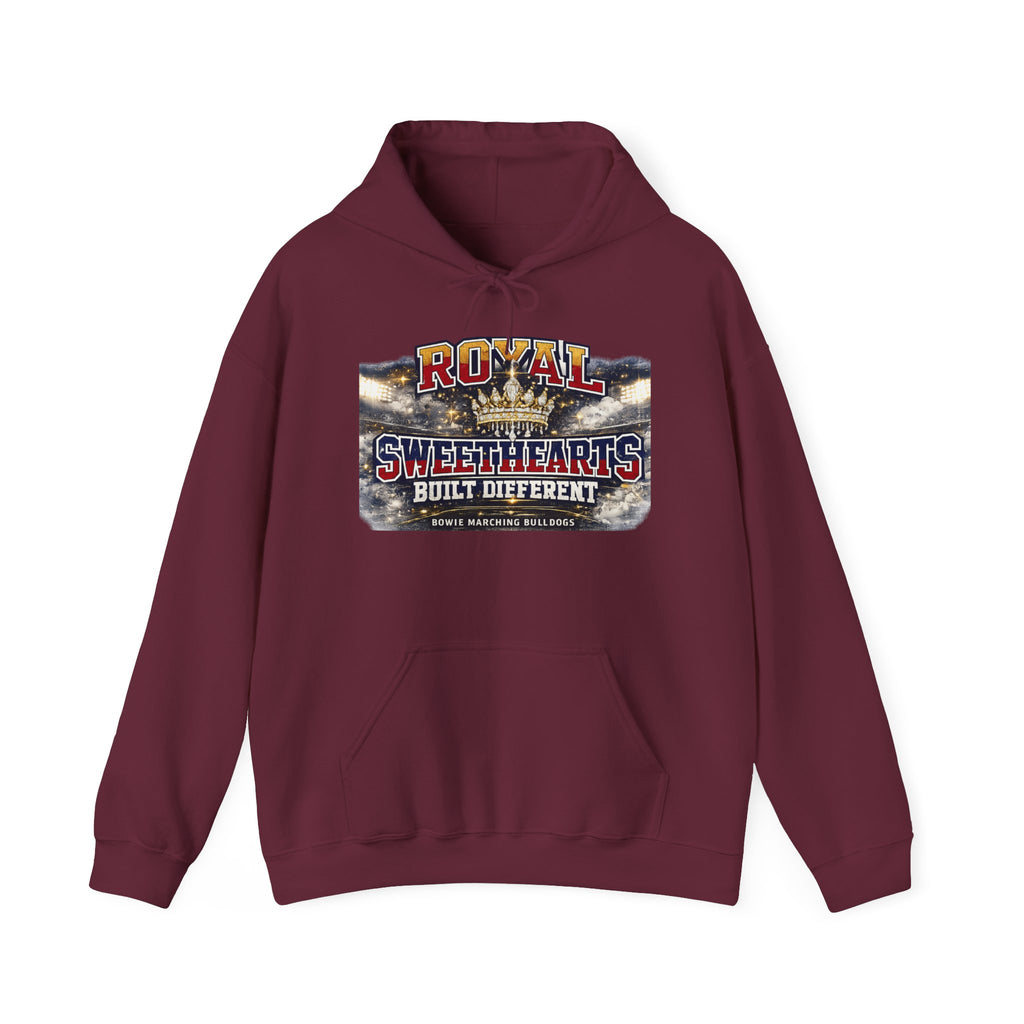 Royal Sweethearts Hoodie — "Built Different" Vintage Motorcycle Graphic
