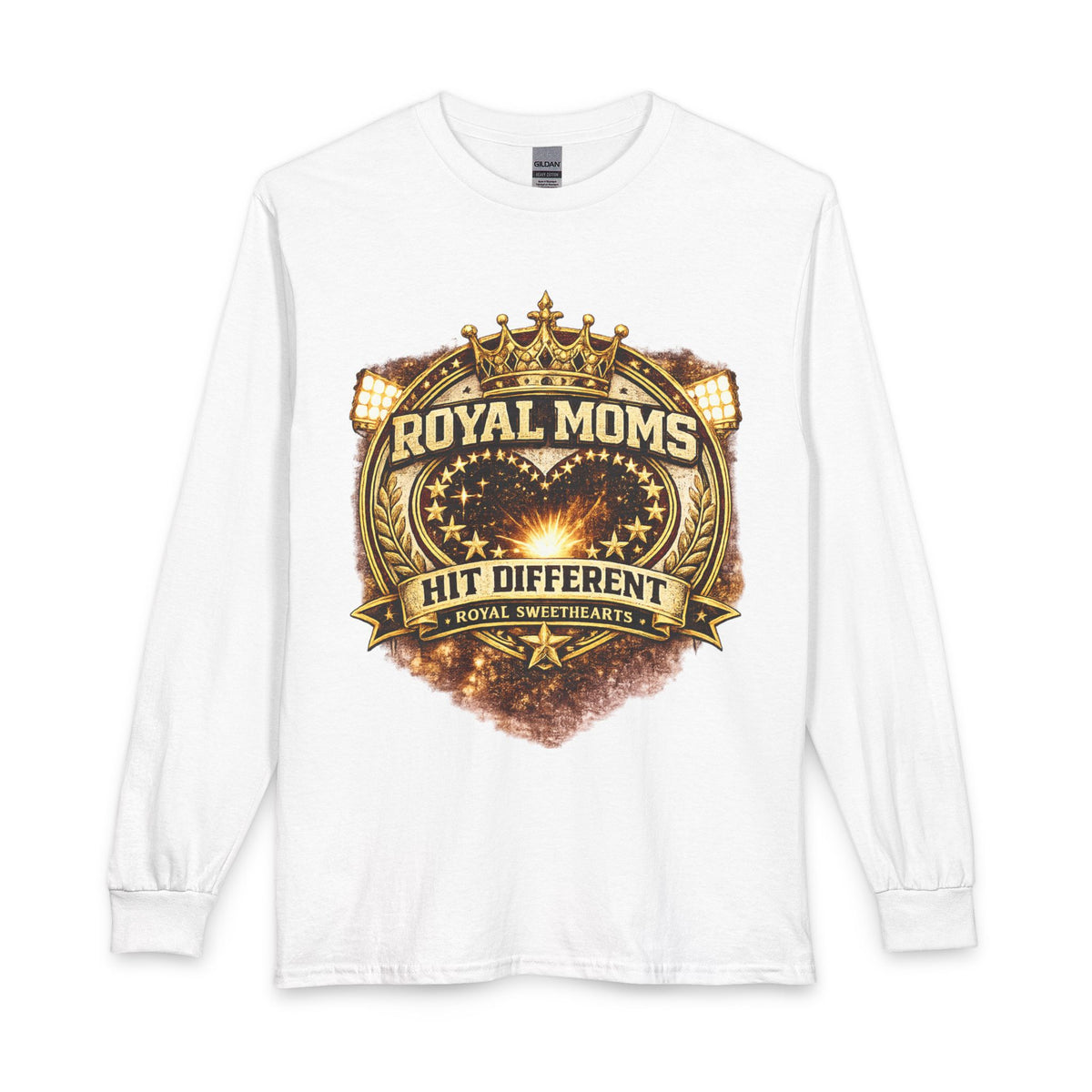 Royal Moms Long Sleeve Shirt — "Royal Moms Hit Different" Graphic Tee