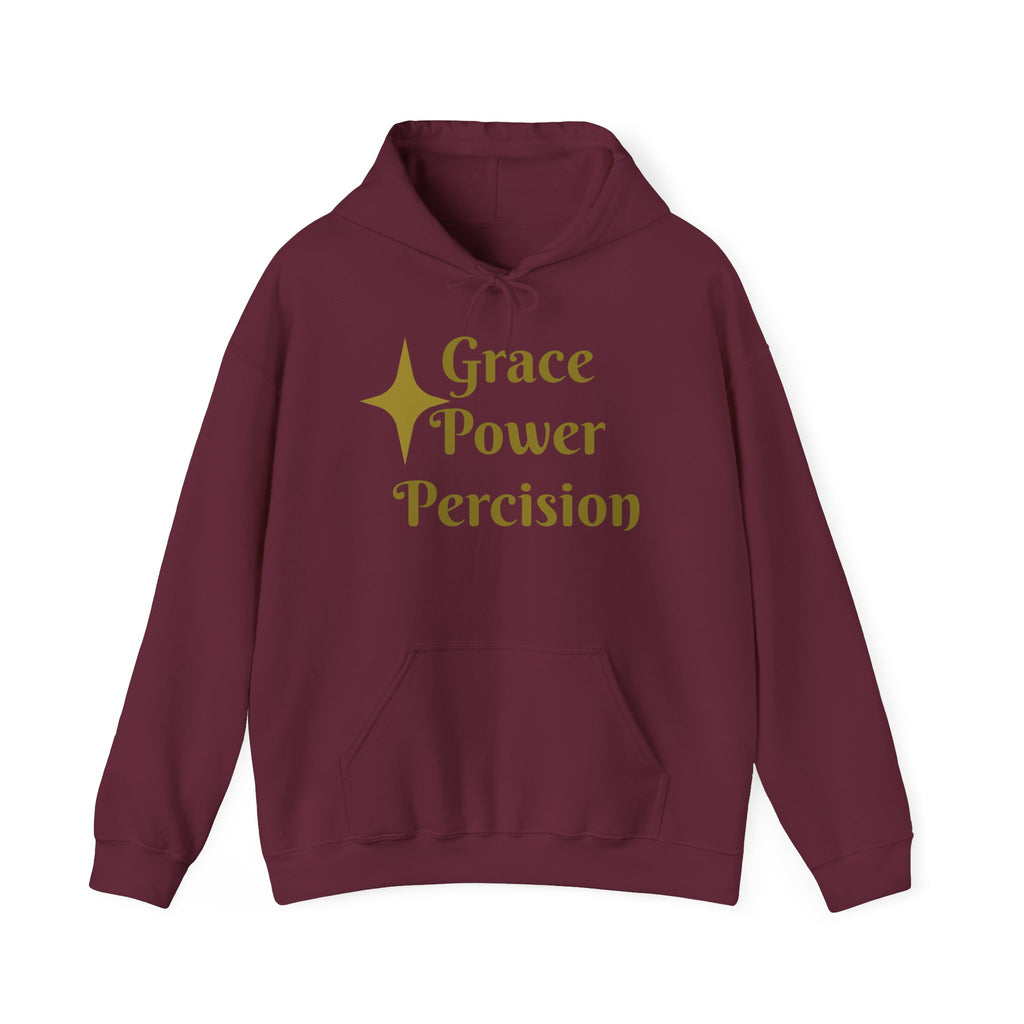 Pressure Makes Queens Hoodie — Grace Power Precision Graphic Pullover