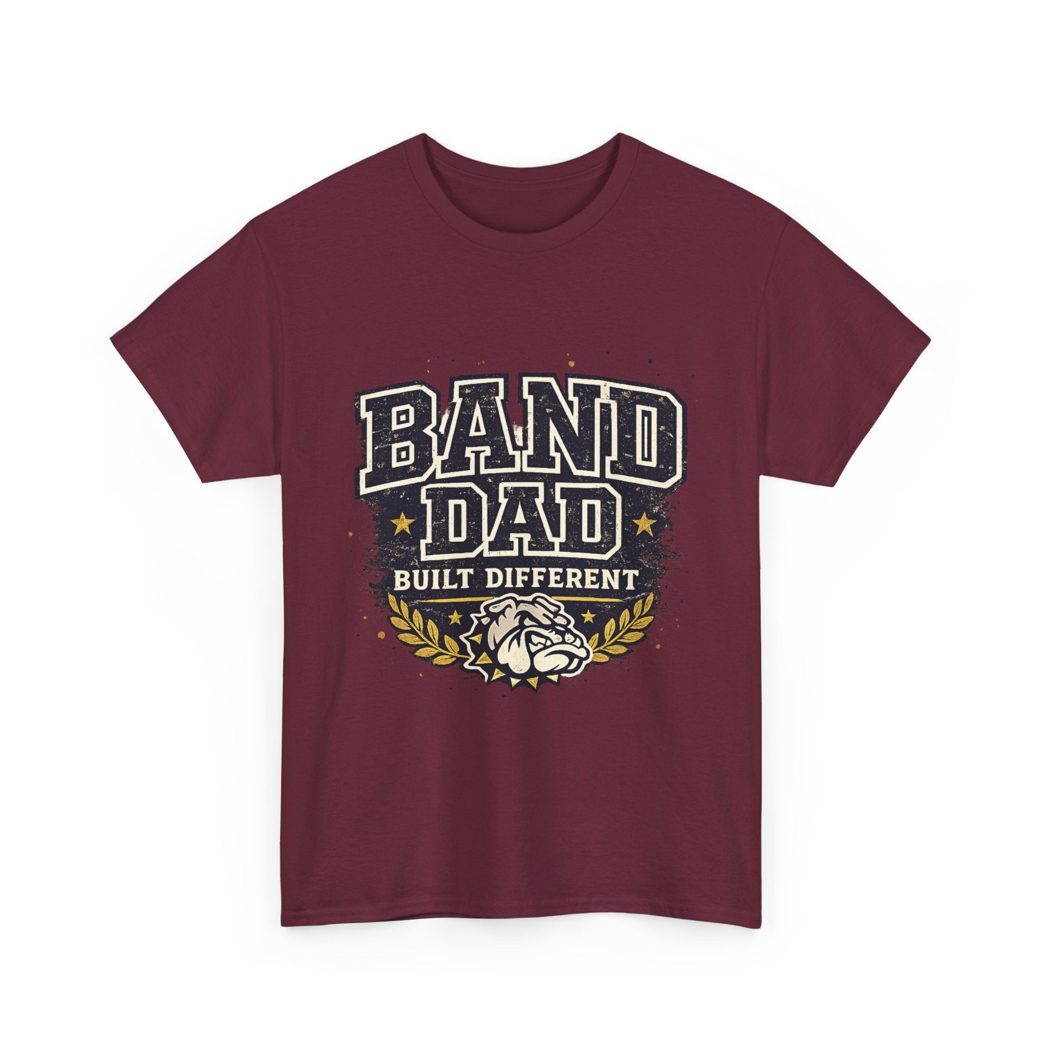 Band Dad T-Shirt "Built Different" – Proud Marching Band Dad Tee