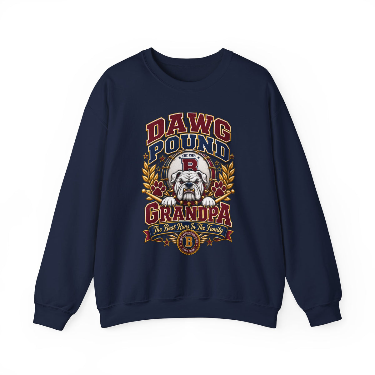 Dawg Pound Grandpa Sweatshirt – Vintage Bulldog Football Crewneck