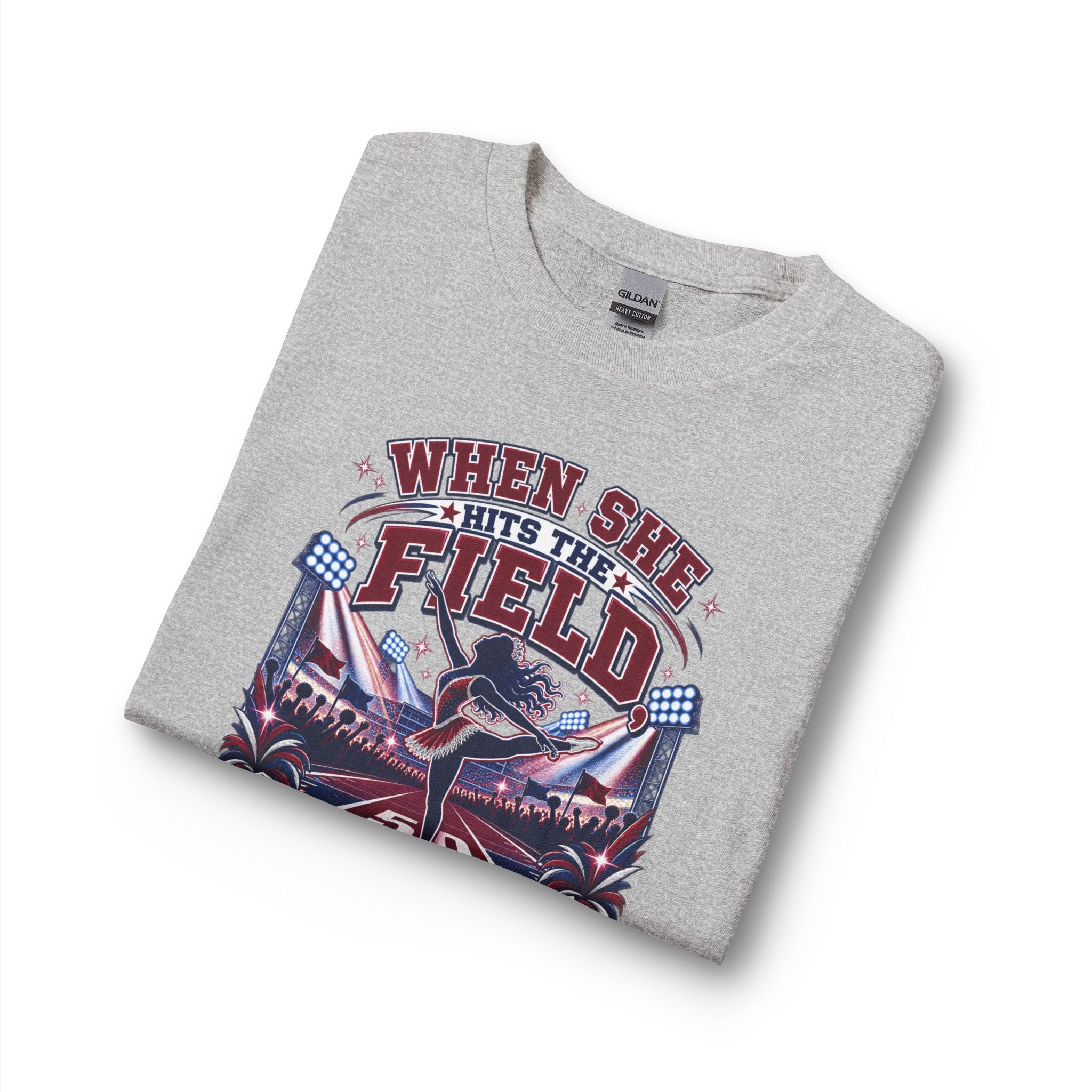 When She Hits the Field Grandpa Stands Up Long Sleeve Tee