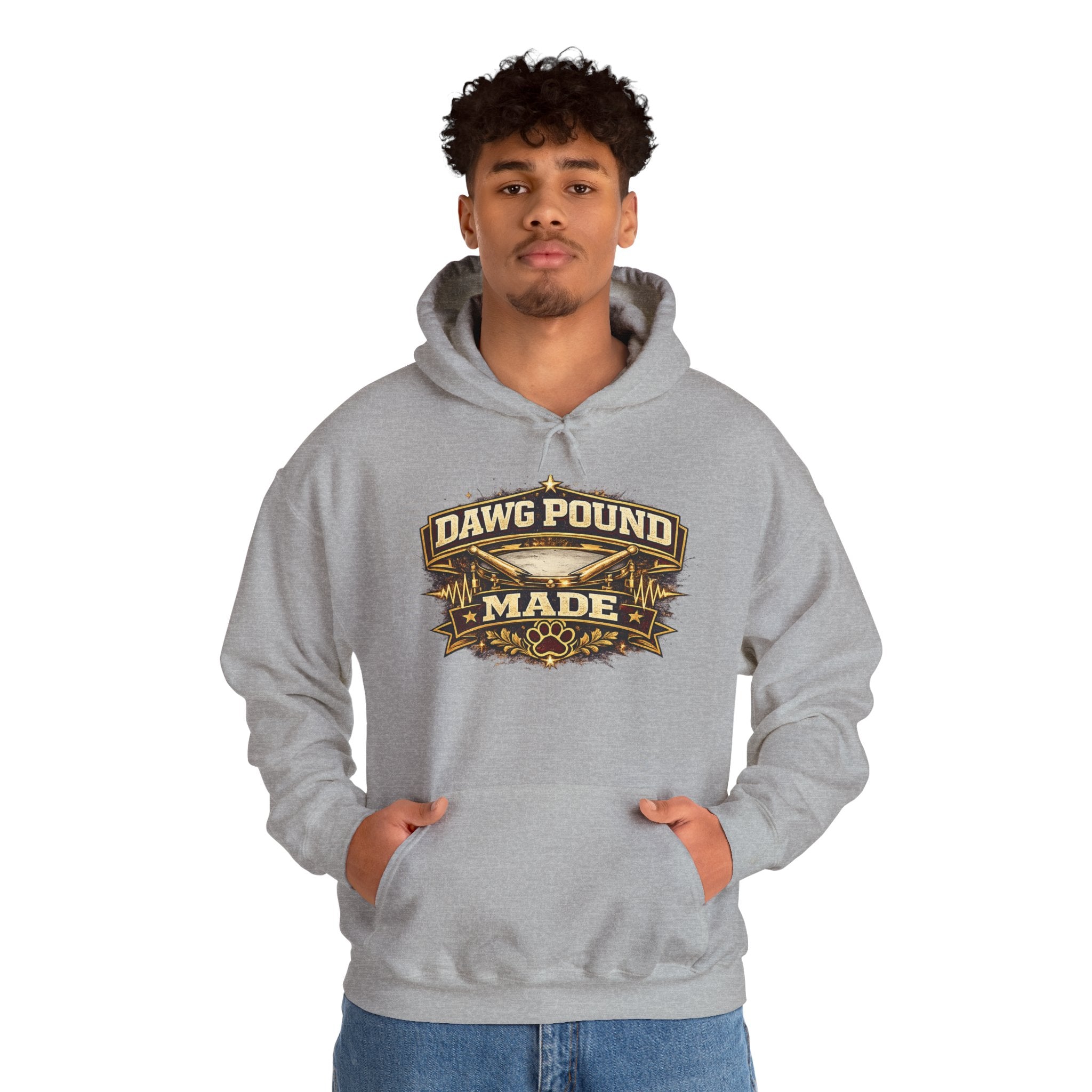 Dawg Pound Made Hoodie – Vintage Football Fan Pullover