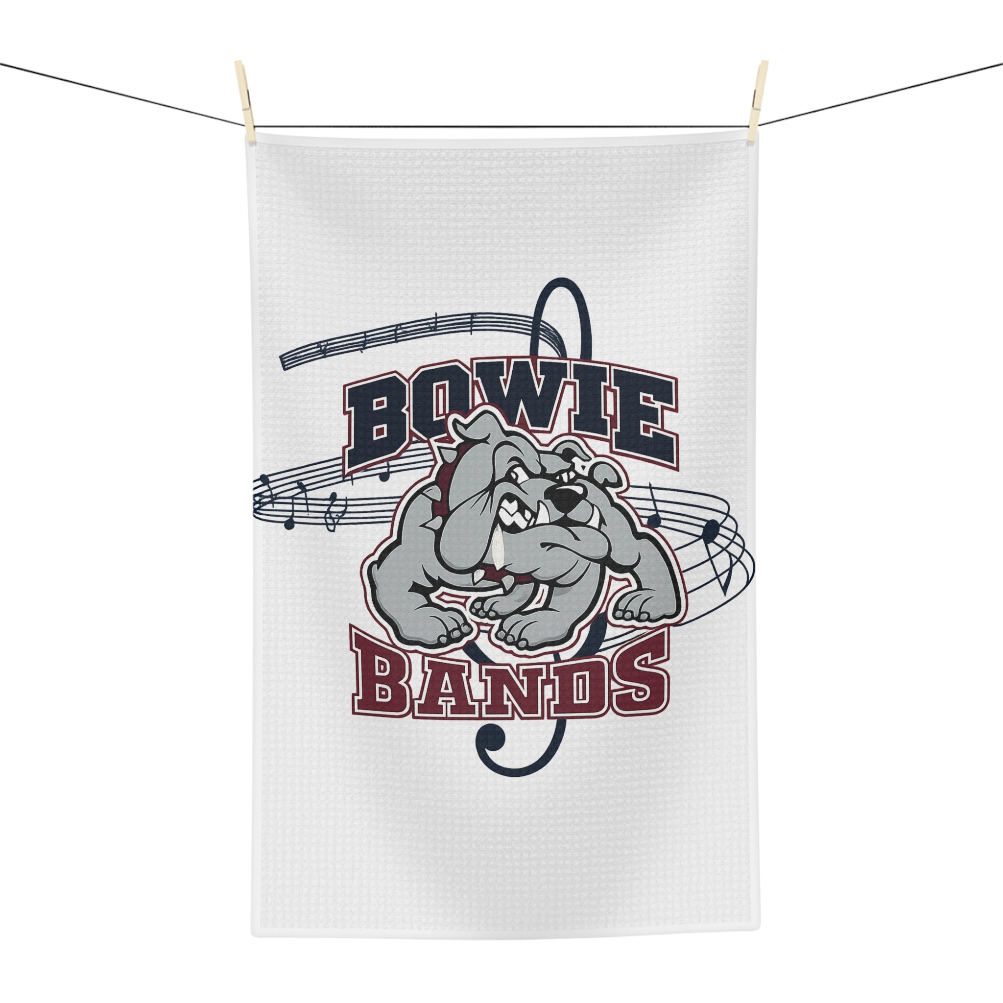 Bowie Bands Bulldog Music Microfiber Tea Towel