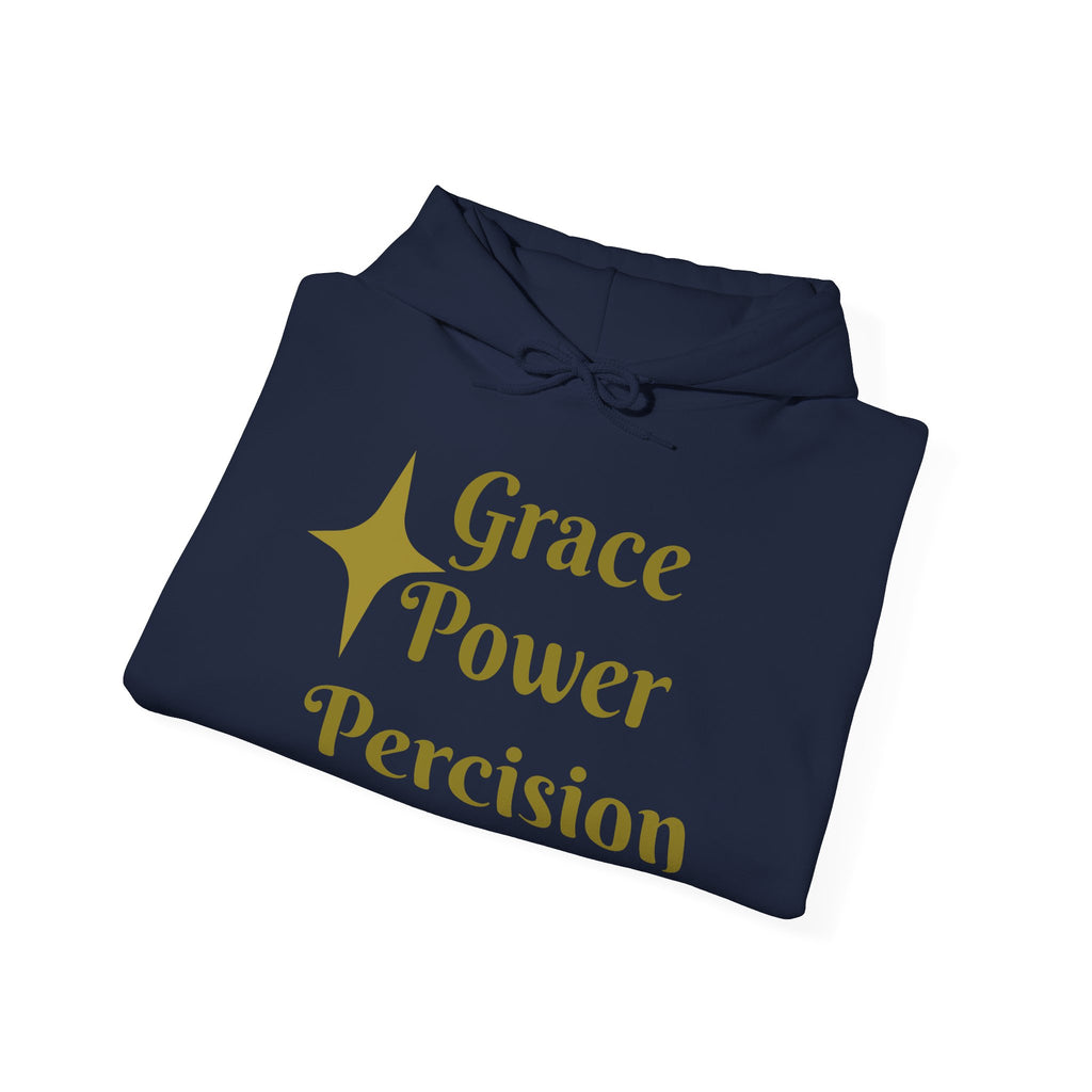 Pressure Makes Queens Hoodie — Grace Power Precision Graphic Pullover