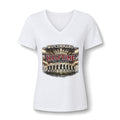 Halftime Dance Team V-Neck Tee — "We Command Halftime" Women's Graphic Shirt