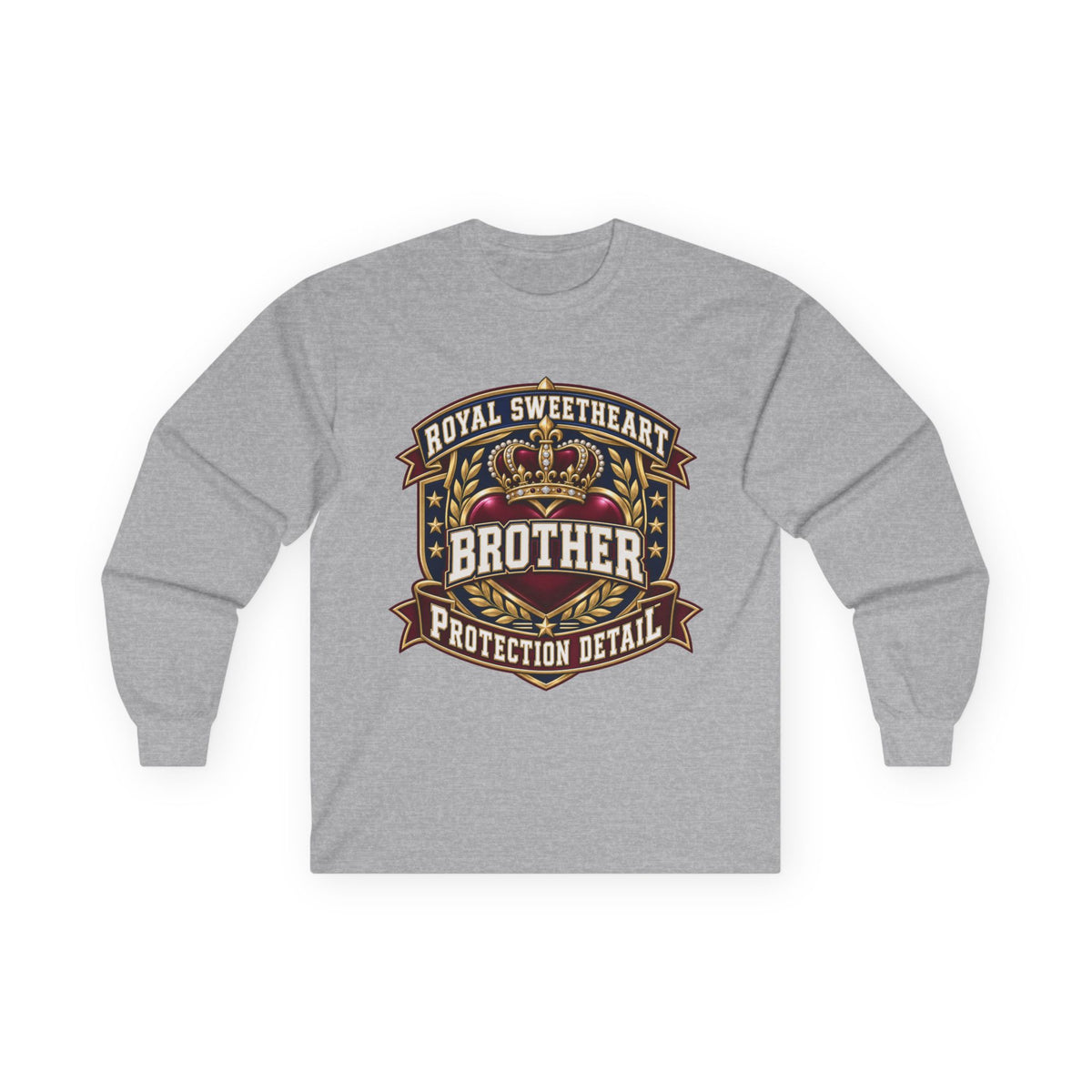 Brother Protection Detail Long Sleeve Tee — "Royal Sweetheart" Crest