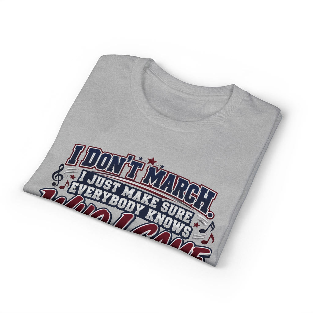 T-Shirt — 'I Don't March, I Came to See' Patriotic Parade Funny Tee