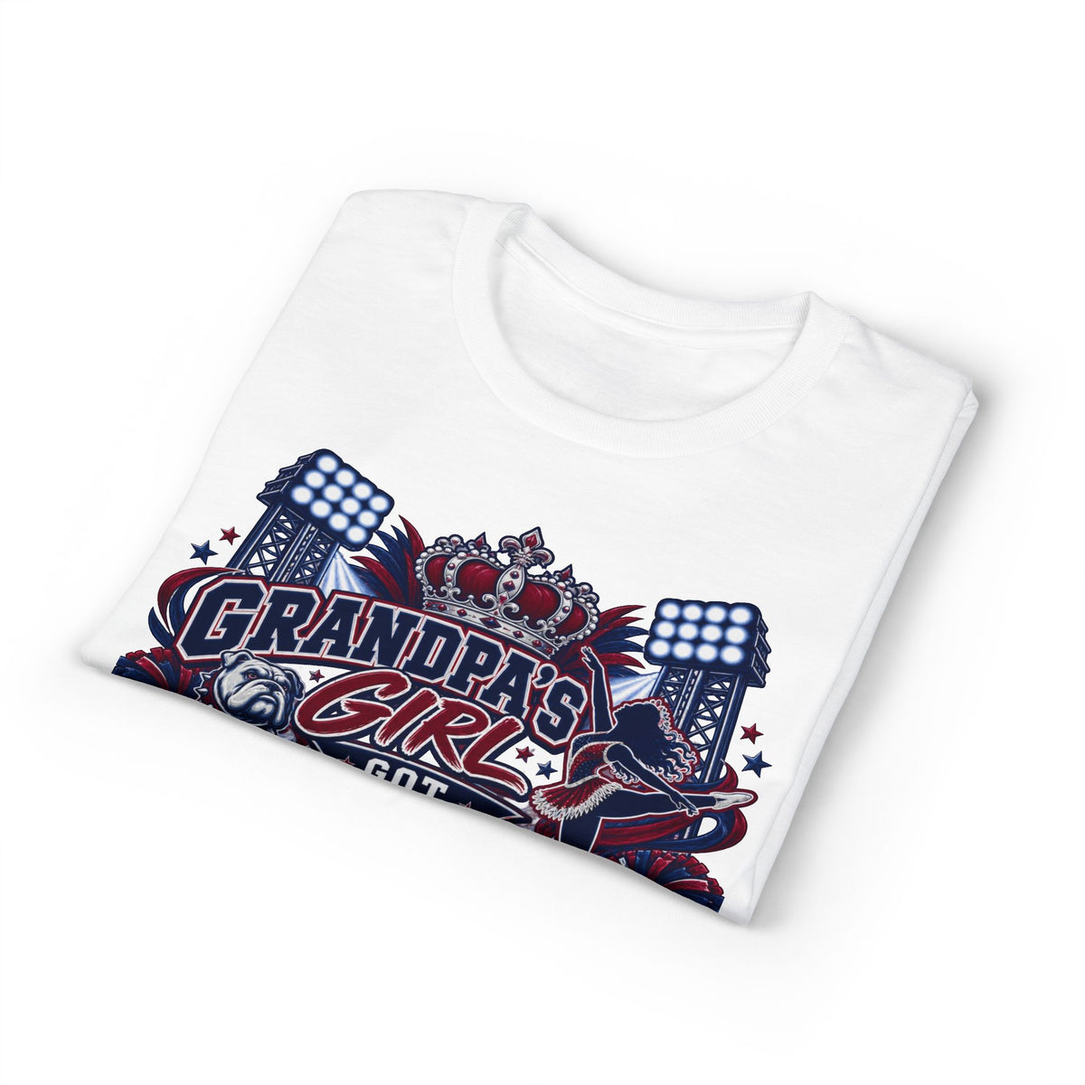 T-Shirt — "Grandpa's Girl Got Halftime on Lock" Football Fan Tee