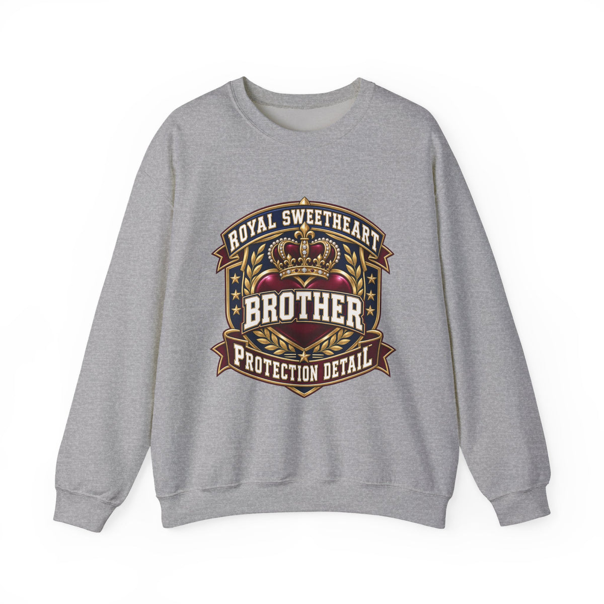 Brother Protection Detail Sweatshirt – Royal Sweetheart Crown Crewneck