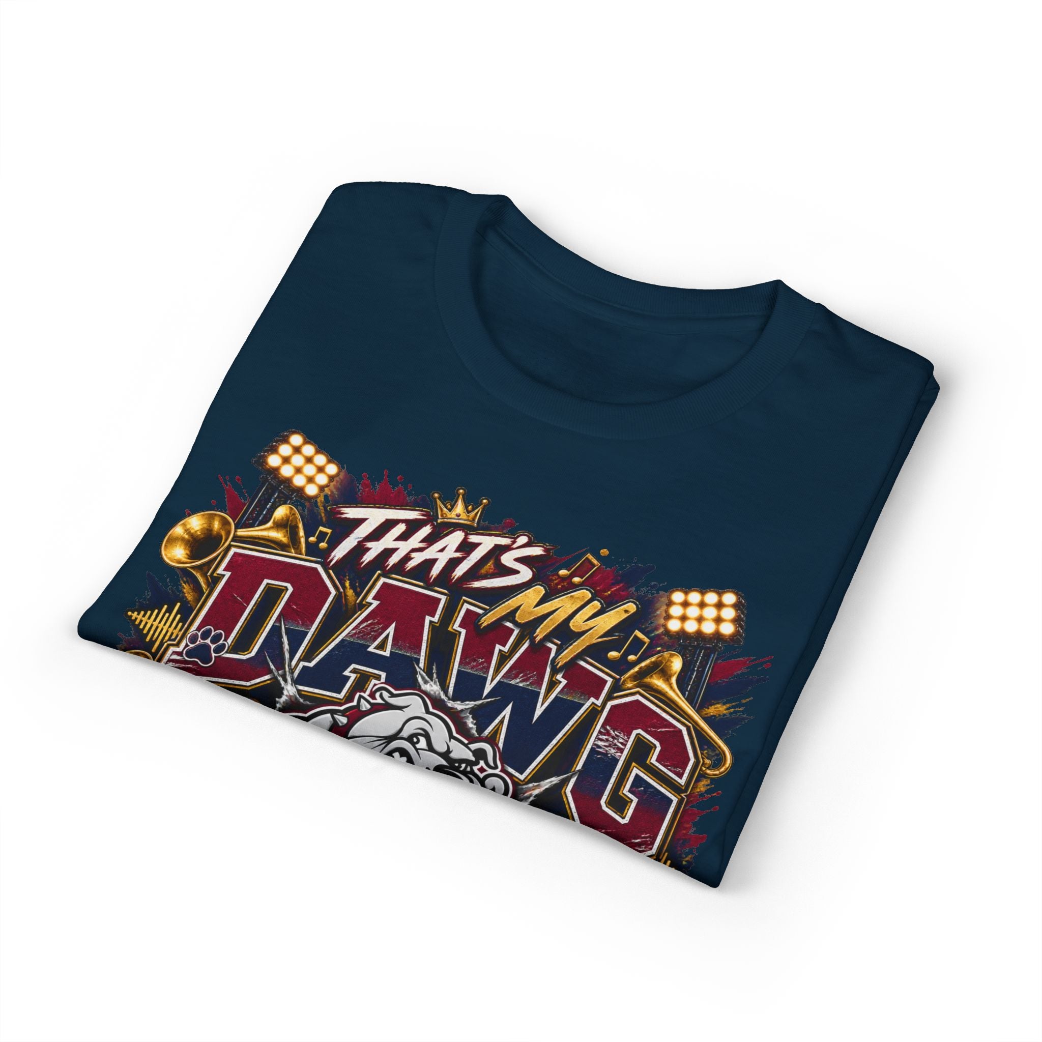 That's My Dawg Bulldog Design T-Shirt — Proud Band Uncle