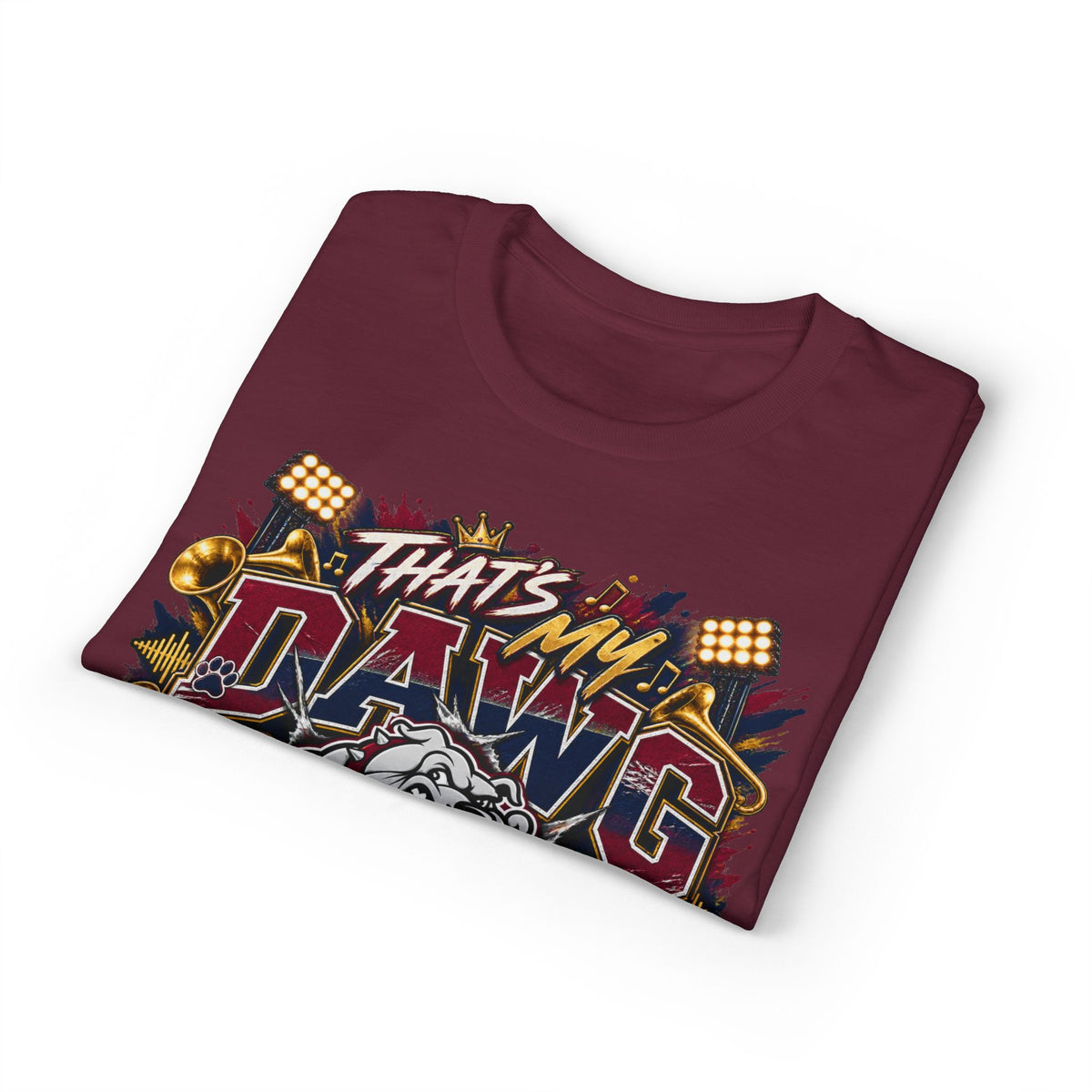 That's My Dawg Bulldog Design T-Shirt — Proud Band Uncle