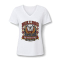 Bulldog Blood V-Neck Tee – Proud Bulldog Grandma Shirt
