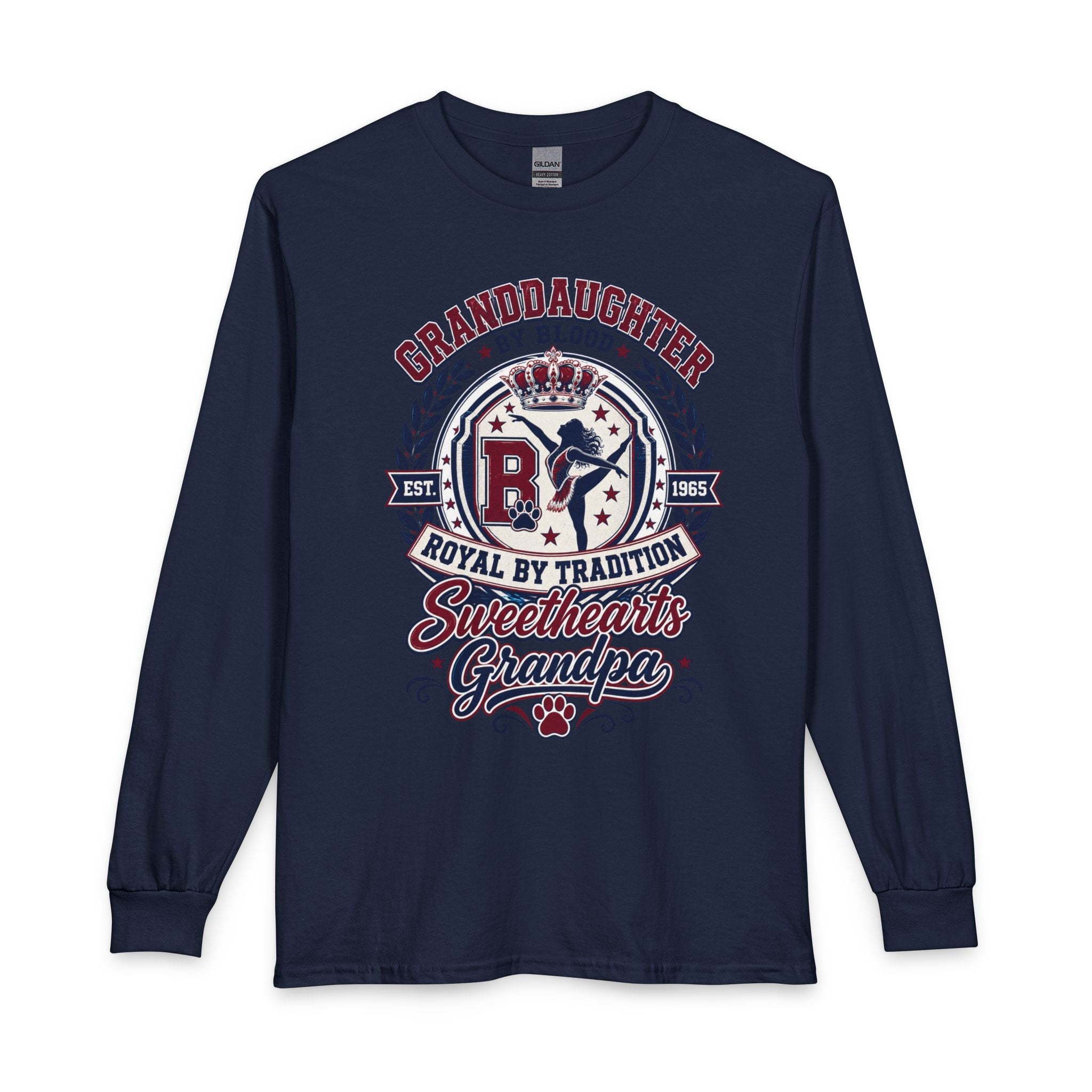 Granddaughter by Blood, Sweethearts Grandpa Long Sleeve T-Shirt