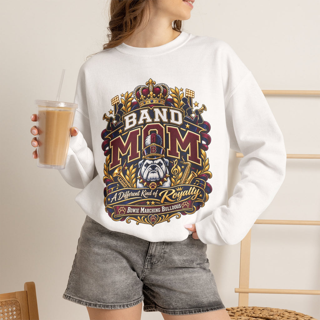 Band Mom Crewneck Sweatshirt – Regal Bulldog Marching Band Design