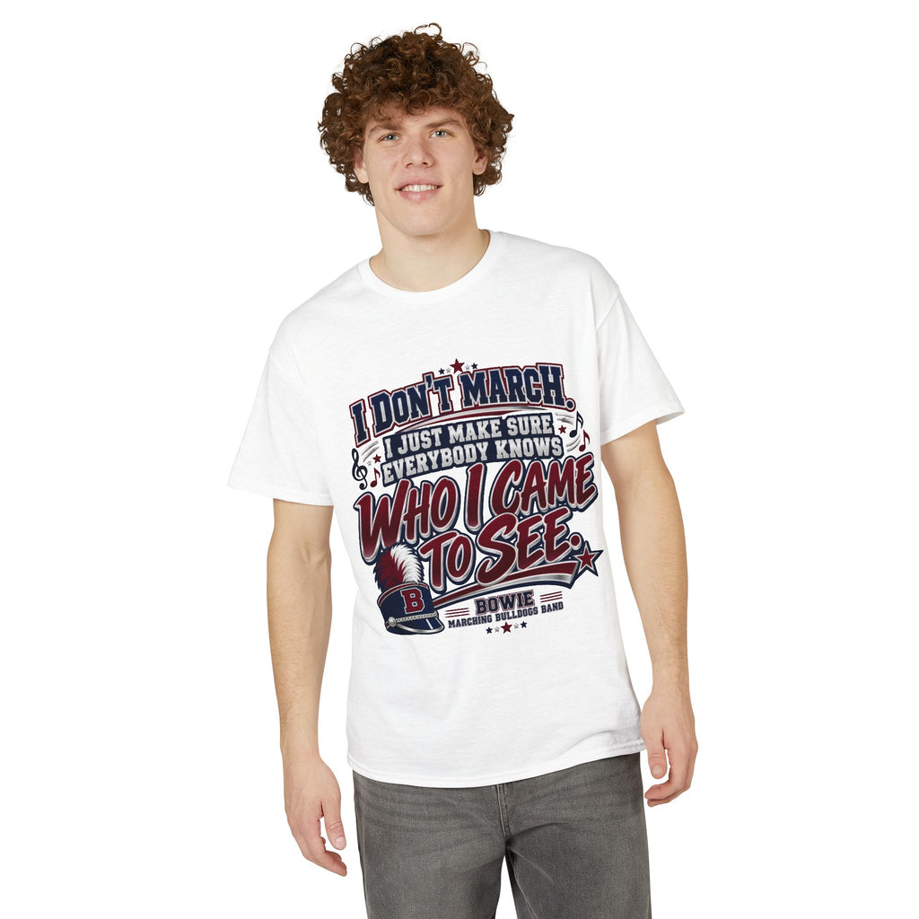 T-Shirt — 'I Don't March, I Came to See' Patriotic Parade Funny Tee
